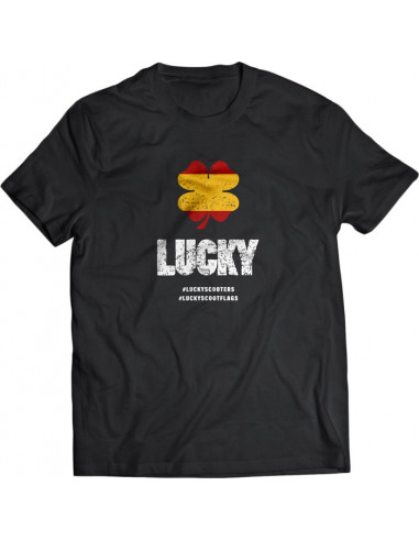 camiseta lucky clover logo flag españa